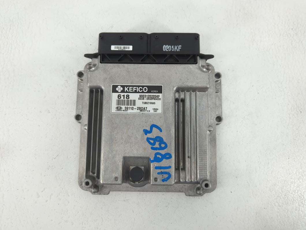 2012-2013 Kia Rio PCM Engine Control Computer ECU ECM PCU OEM P/N:39110-2BDA7 Fits Fits 2012 2013 OEM Used Auto Parts