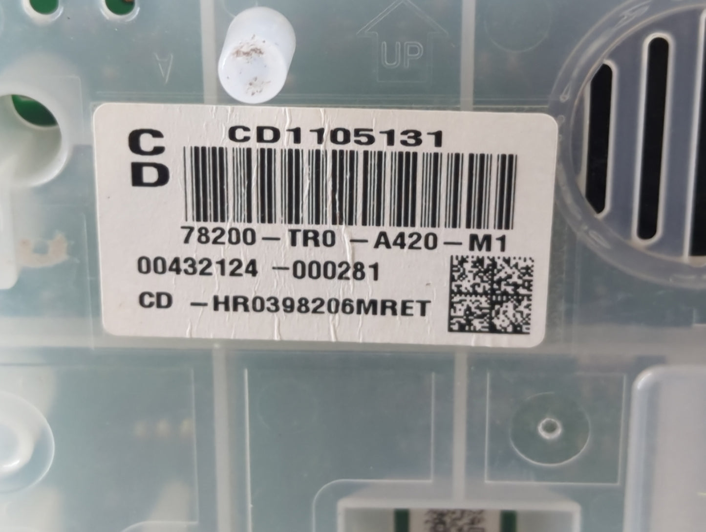 2012-2015 Honda Civic Instrument Cluster Speedometer Gauges P/N:CD1105131 Fits Fits 2012 2013 2014 2015 OEM Used Auto Parts - Oemusedautoparts1.com