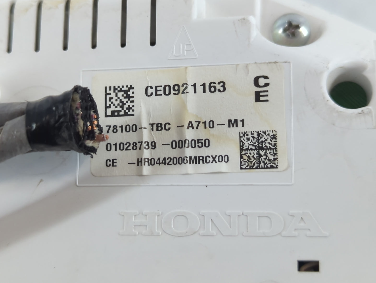 2016-2018 Honda Civic Instrument Cluster Speedometer Gauges P/N:78100-TBC-A710-M1 Fits Fits 2016 2017 2018 OEM Used Auto Parts - Oemusedautoparts1.com