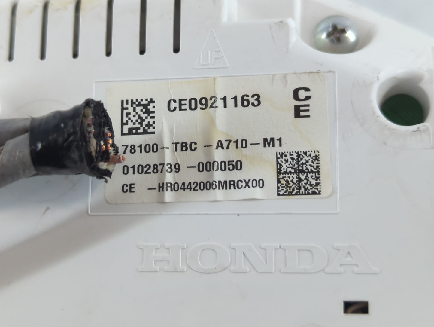 2016-2018 Honda Civic Instrument Cluster Speedometer Gauges P/N:78100-TBC-A710-M1 Fits Fits 2016 2017 2018 OEM Used Auto Parts - Oemusedautoparts1.com