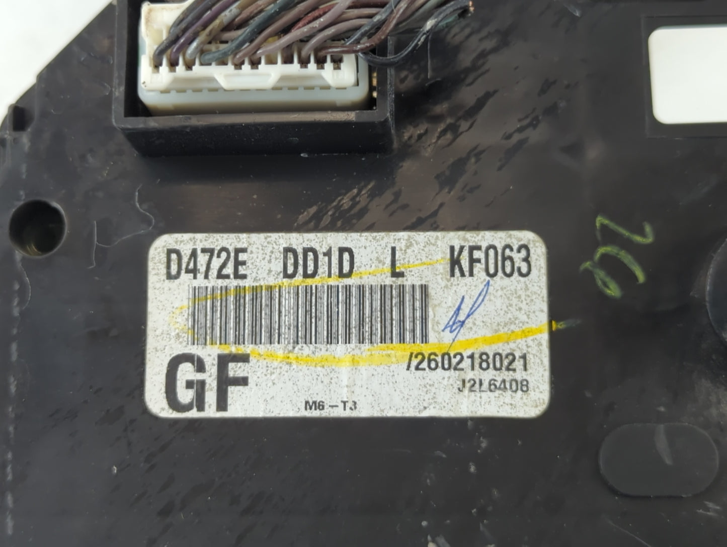 2018-2019 Toyota Yaris Instrument Cluster Speedometer Gauges P/N:D478D DDF5 A 180219043, D478D DDFF5, KF063 Fits Fits 2018 2019 OEM Used Auto Parts - Oemusedautoparts1.com