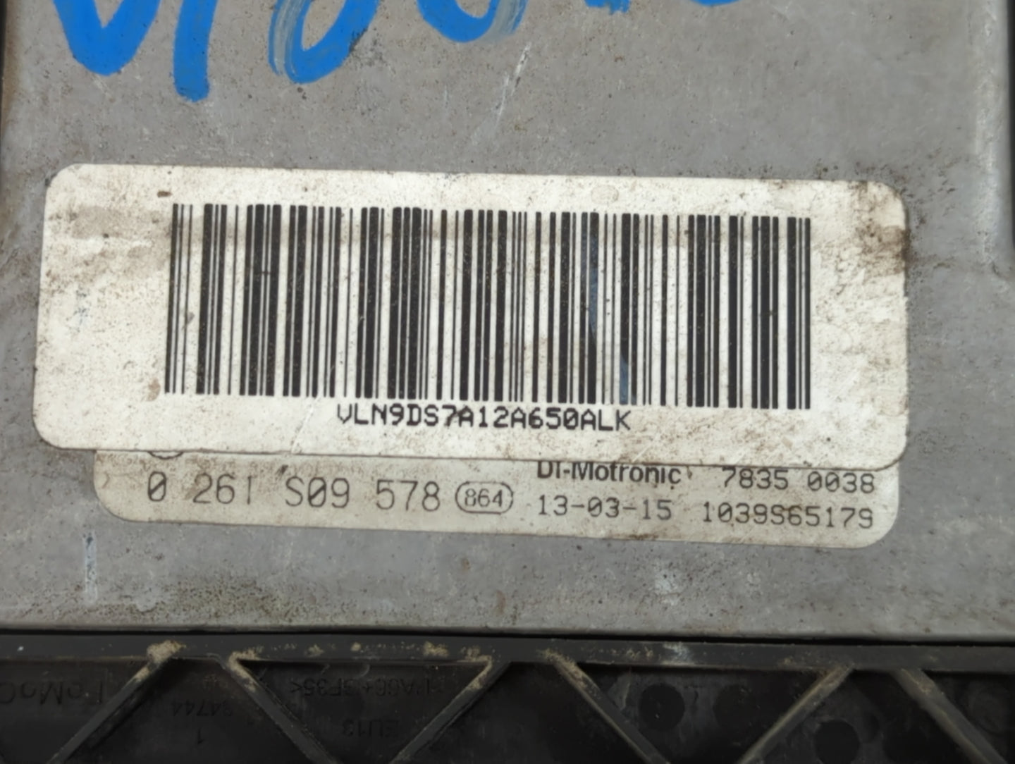 2013 Ford Fusion PCM Engine Control Computer ECU ECM PCU OEM P/N:1039S65179 0 261 S09 578 Fits OEM Used Auto Parts - Oemusedautoparts1.com