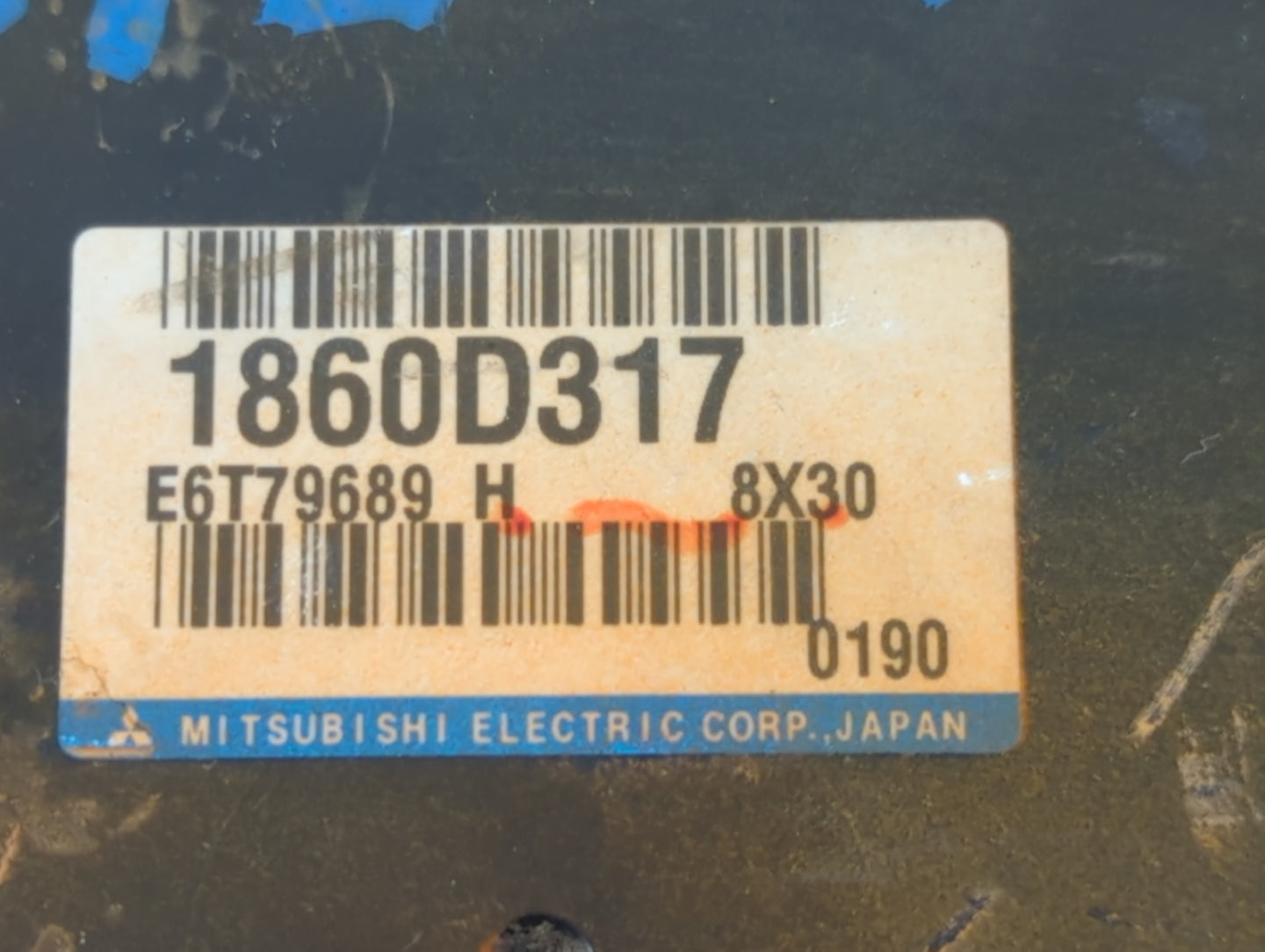 2019 Mitsubishi Outlander PCM Engine Control Computer ECU ECM PCU OEM P/N:E6T79689 H 1860D317 Fits OEM Used Auto Parts - Oemusedautoparts1.com