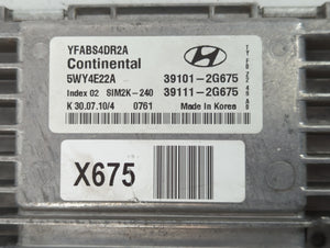 2011-2014 Hyundai Sonata PCM Engine Control Computer ECU ECM PCU OEM P/N:39101-2G675 Fits Fits 2011 2012 2013 2014 OEM Used Auto Parts