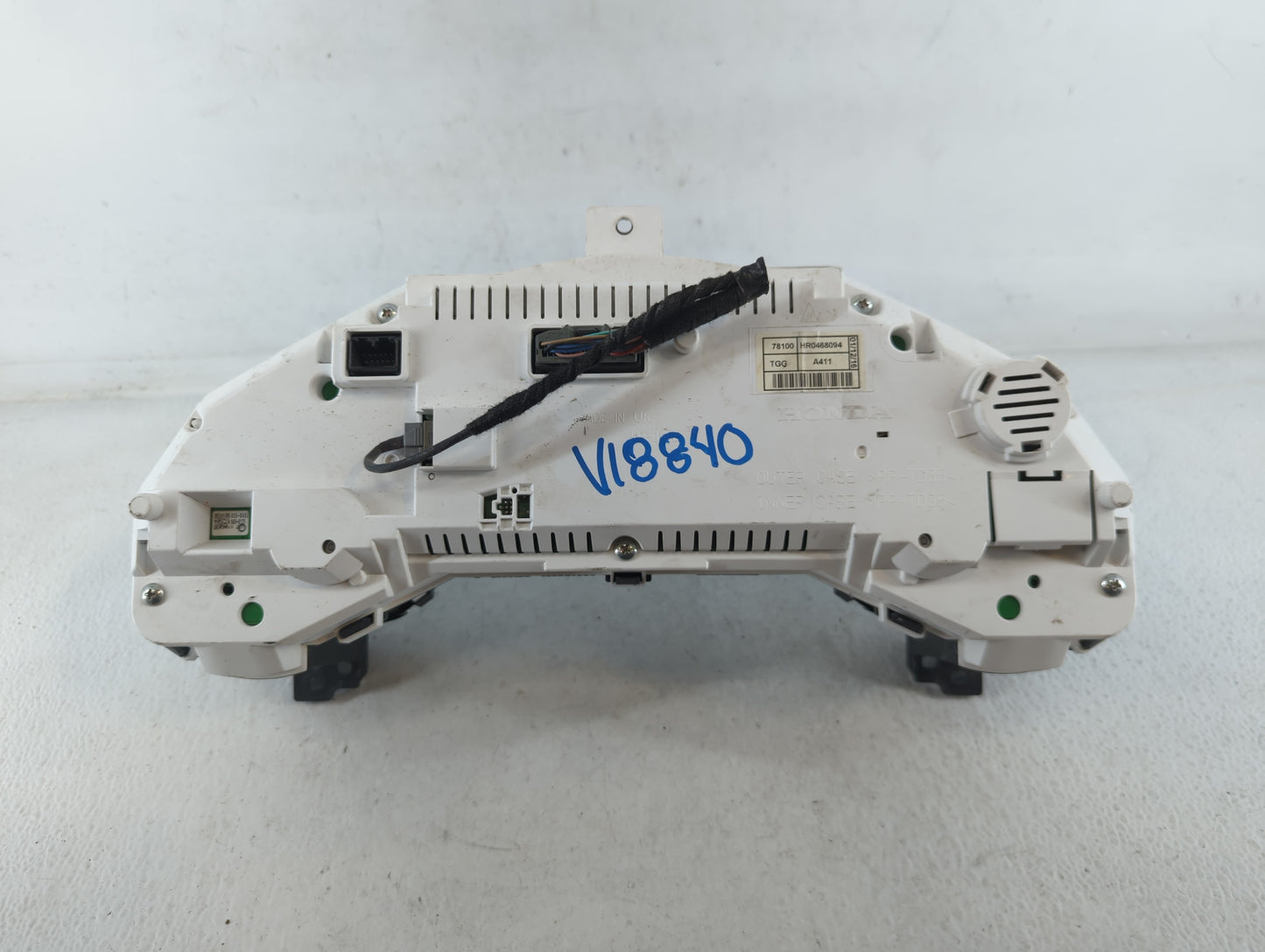 2017 Honda Civic Instrument Cluster Speedometer Gauges P/N:HR0468094 78100 Fits OEM Used Auto Parts - Oemusedautoparts1.com