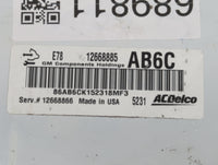 2012-2016 Chevrolet Sonic PCM Engine Control Computer ECU ECM PCU OEM P/N:12668885 Fits Fits 2011 2012 2013 2014 2015 2016 OEM Used Auto Parts - Oemusedautoparts1.com