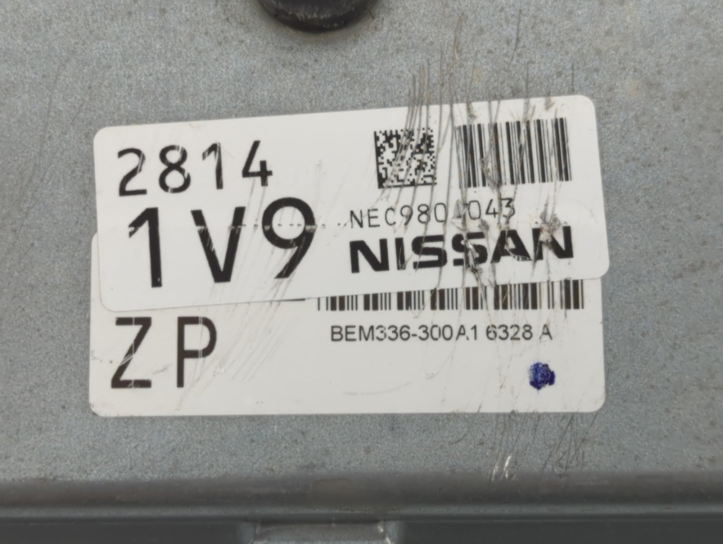 2014-2017 Nissan Versa PCM Engine Control Computer ECU ECM PCU OEM P/N:28141V9ZP Fits Fits 2014 2015 2016 2017 OEM Used Auto Parts - Oemusedautoparts1.com