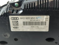 2010-2012 Audi A4 Instrument Cluster Speedometer Gauges P/N:8K0 920 950 H Fits Fits 2010 2011 2012 OEM Used Auto Parts - Oemusedautoparts1.com