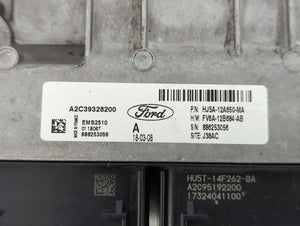 2017-2019 Ford Escape PCM Engine Control Computer ECU ECM PCU OEM P/N:FV6A-12B684-AB HJ5A-12A650-MA Fits Fits 2017 2018 2019 OEM Used Auto Parts