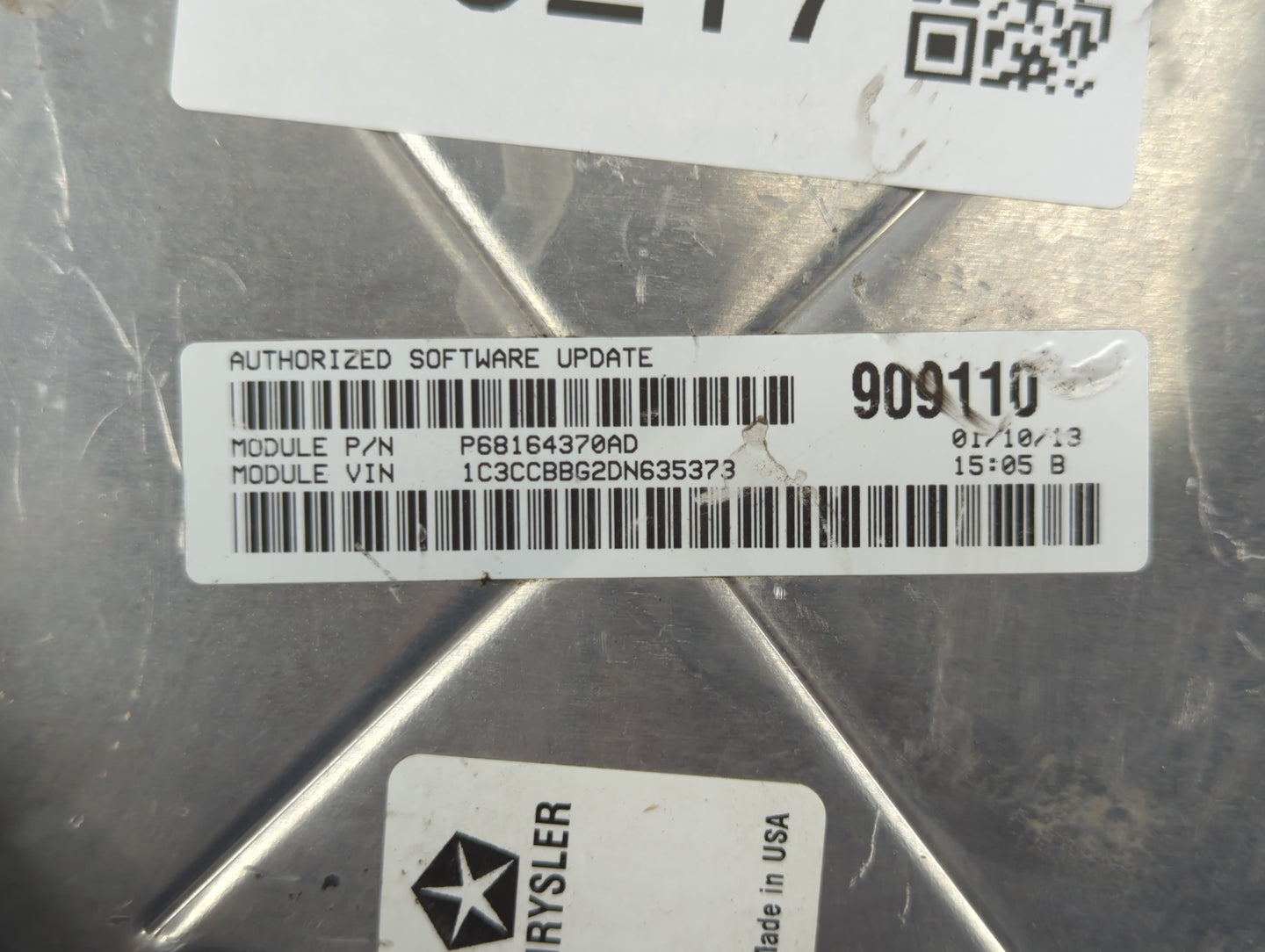 2013 Chrysler 200 PCM Engine Control Computer ECU ECM PCU OEM P/N:P05150724AC Fits OEM Used Auto Parts - Oemusedautoparts1.com