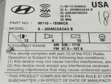 2007-2011 Hyundai Accent Radio AM FM Cd Player Receiver Replacement P/N:96110-1E086CA Fits Fits 2007 2008 2009 2010 2011 OEM Used Auto Parts