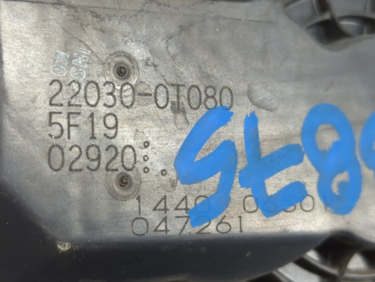 2011-2019 Toyota Corolla Throttle Body P/N:22030-0T080 Fits Fits 2011 2012 2013 2014 2015 2016 2017 2018 2019 OEM Used Auto Parts - Oemusedautoparts1.com