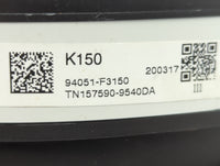 2019-2020 Hyundai Elantra Instrument Cluster Speedometer Gauges P/N:157590-9540DA 94051-F3150 Fits Fits 2019 2020 OEM Used Auto Parts - Oemusedautoparts1.com