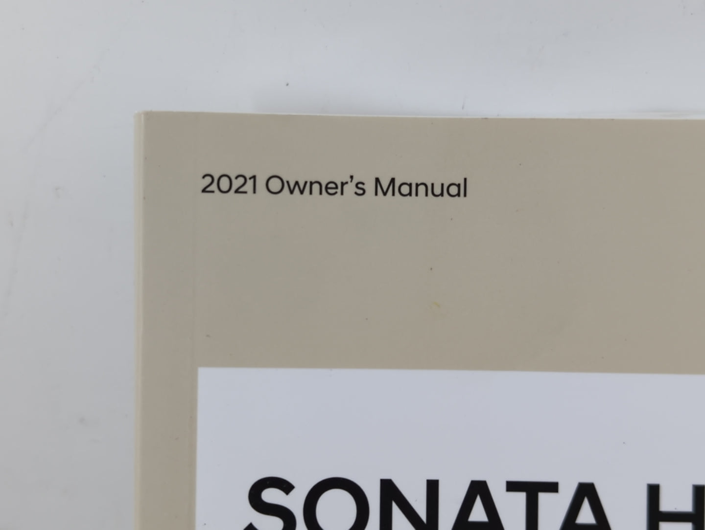2021 Hyundai Sonata Owners Manual Book Guide OEM Used Auto Parts - Oemusedautoparts1.com