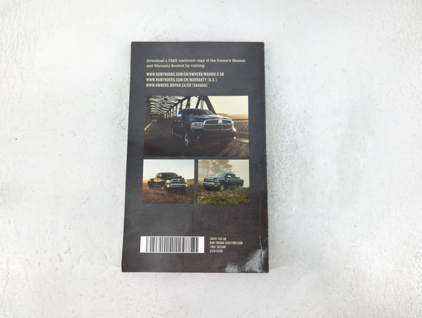 2015 Dodge Ram 1500 Owners Manual Book Guide P/N:150241-926-AA OEM Used Auto Parts - Oemusedautoparts1.com