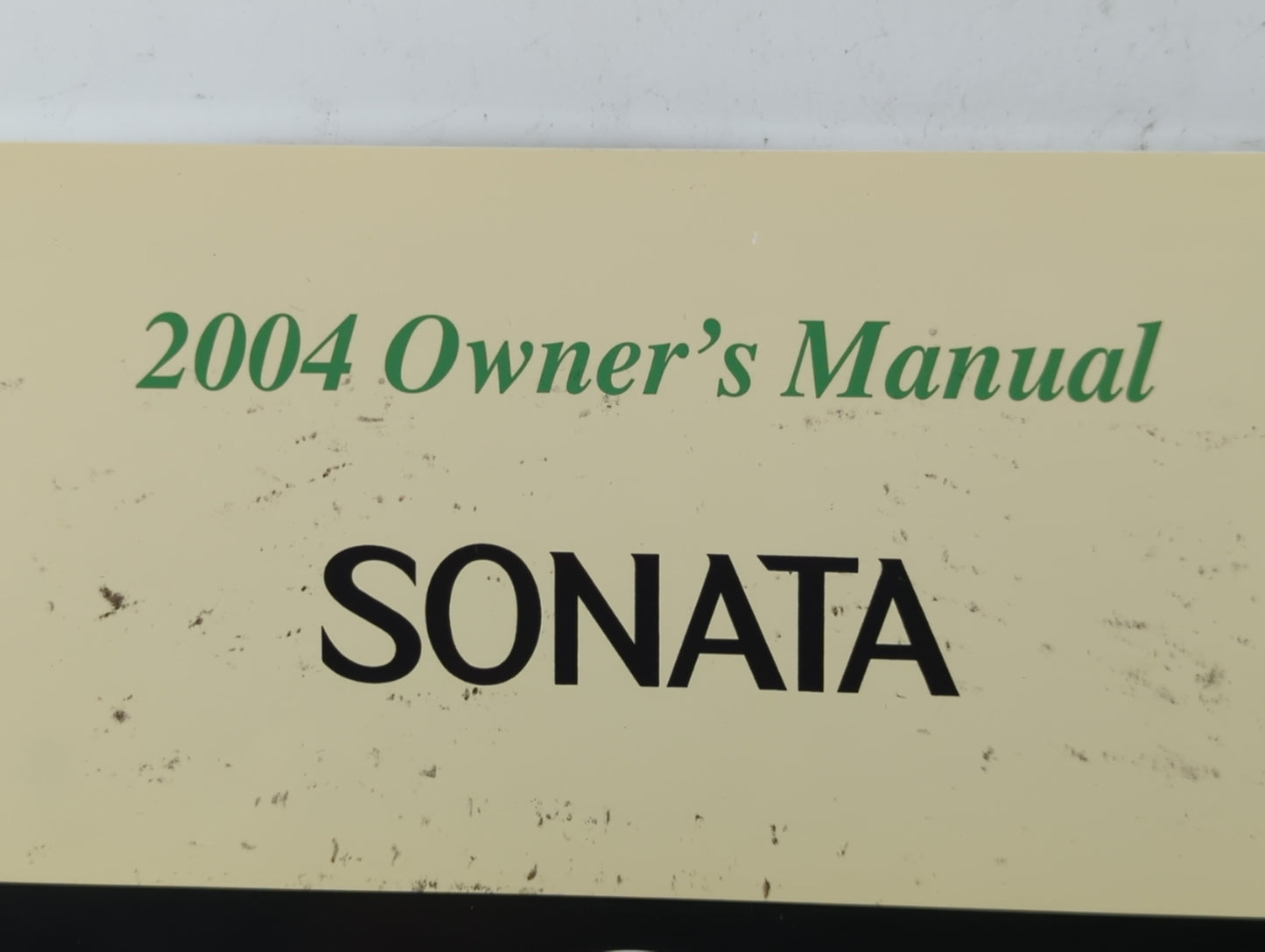 2004 Hyundai Sonata Owners Manual Book Guide P/N:A380-EU3NN OEM Used Auto Parts - Oemusedautoparts1.com