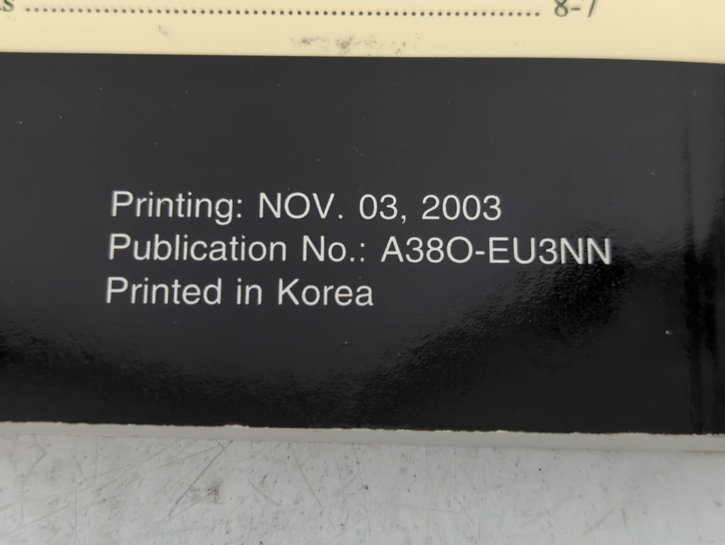 2004 Hyundai Sonata Owners Manual Book Guide P/N:A380-EU3NN OEM Used Auto Parts - Oemusedautoparts1.com