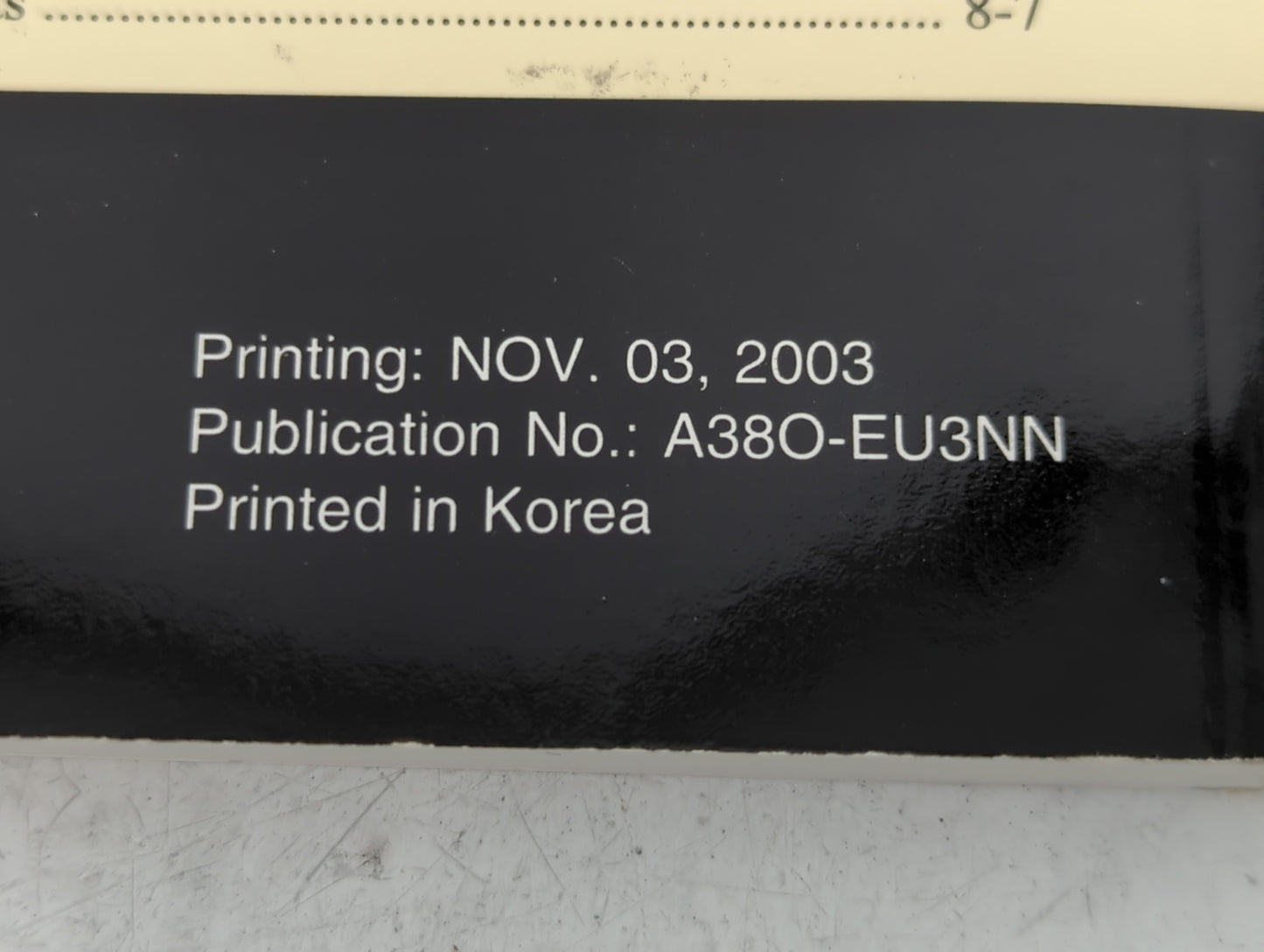 2004 Hyundai Sonata Owners Manual Book Guide P/N:A380-EU3NN OEM Used Auto Parts - Oemusedautoparts1.com
