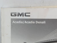 2013 Gmc Acadia Owners Manual Book Guide P/N:22744237 B OEM Used Auto Parts - Oemusedautoparts1.com