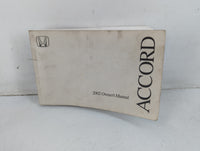 2002 Honda Accord Owners Manual Book Guide P/N:31S84640 OEM Used Auto Parts - Oemusedautoparts1.com