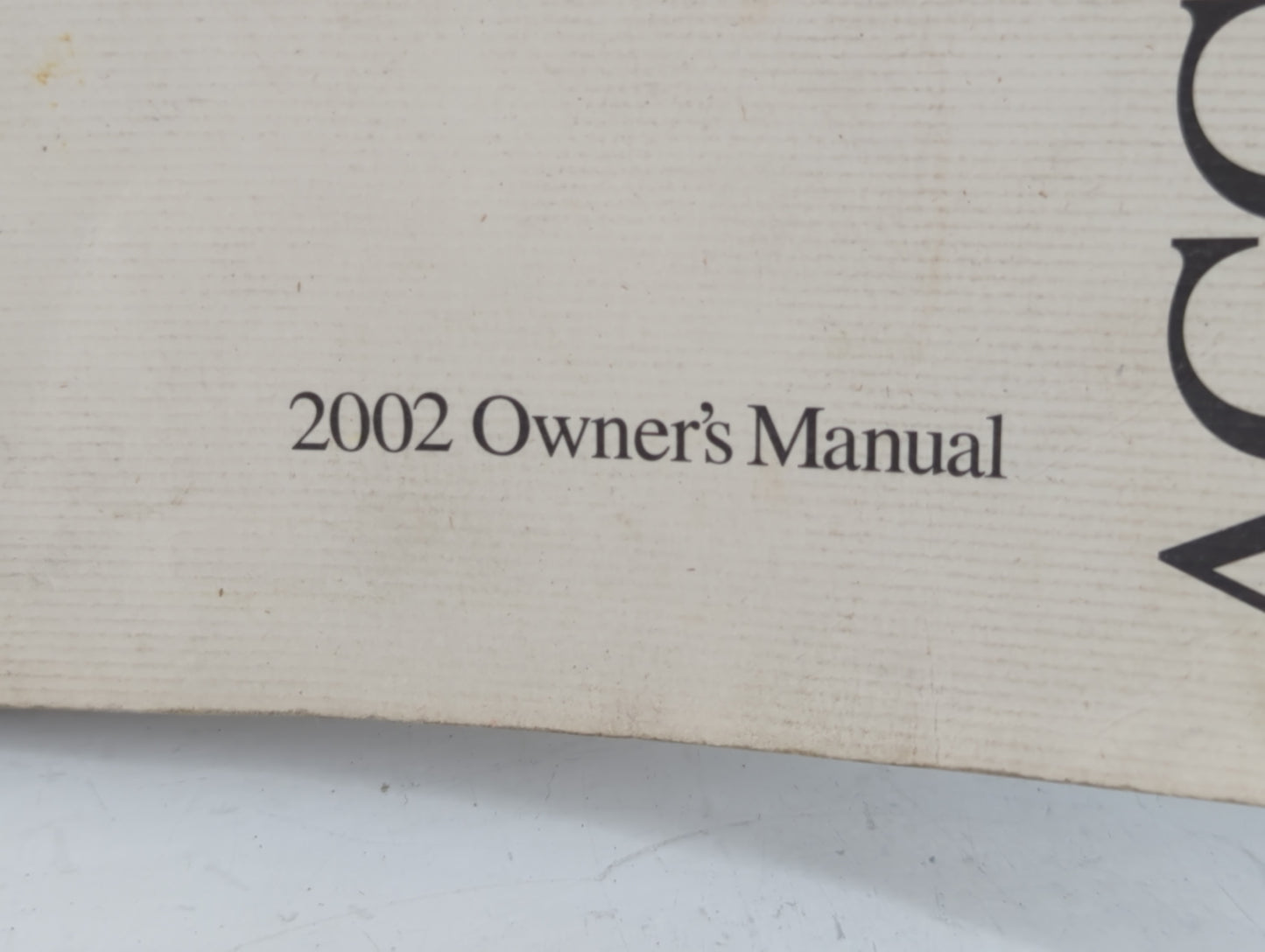 2002 Honda Accord Owners Manual Book Guide P/N:31S84640 OEM Used Auto Parts - Oemusedautoparts1.com
