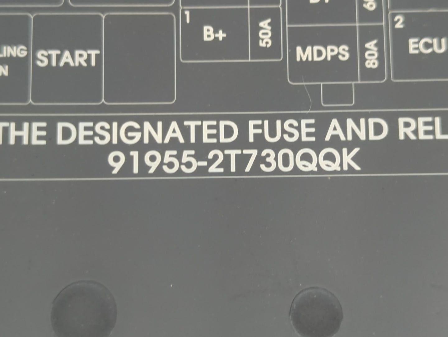 2014-2015 Kia Optima Fusebox Fuse Box Panel Relay Module P/N:91955-2T730QQK Fits Fits 2014 2015 OEM Used Auto Parts - Oemusedautoparts1.com