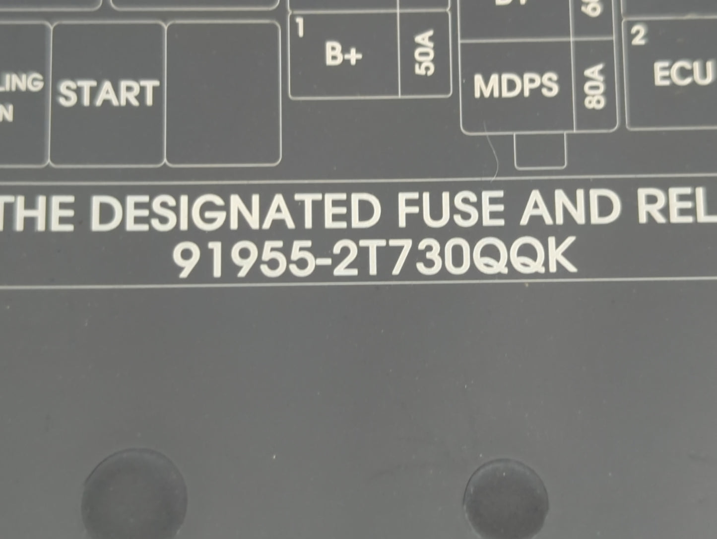 2014-2015 Kia Optima Fusebox Fuse Box Panel Relay Module P/N:91955-2T730QQK Fits Fits 2014 2015 OEM Used Auto Parts - Oemusedautoparts1.com