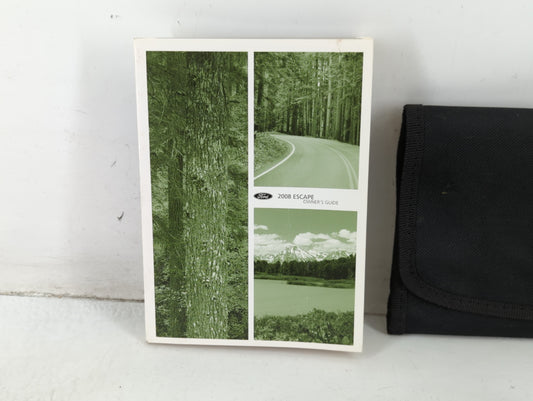 2008 Ford Escape Owners Manual Book Guide P/N:8L8J 19A321 AD OEM Used Auto Parts