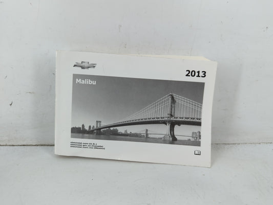2013 Chevrolet Malibu Owners Manual Book Guide P/N:22941188 B OEM Used Auto Parts - Oemusedautoparts1.com