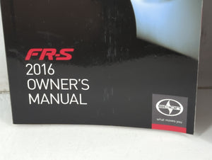 2016 Scion Fr-S Owners Manual Book Guide P/N:01999-18056 OEM Used Auto Parts