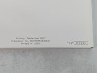 2017 Nissan Versa Note Owners Manual Book Guide P/N:OM17EM OE12UO OEM Used Auto Parts - Oemusedautoparts1.com