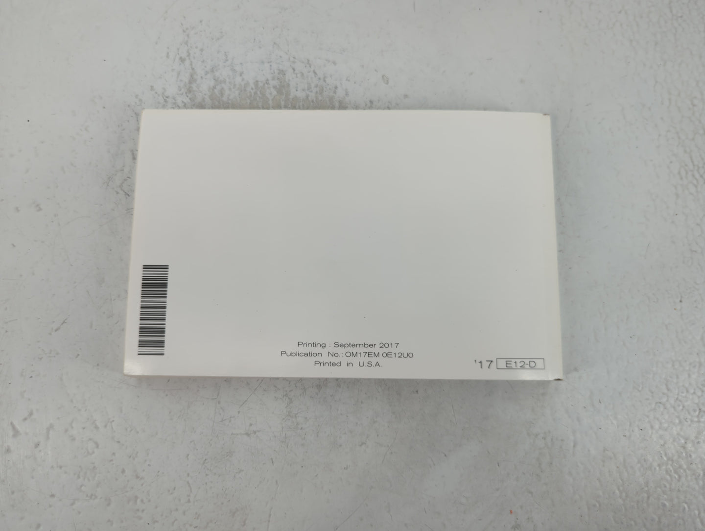 2017 Nissan Versa Note Owners Manual Book Guide P/N:OM17EM OE12UO OEM Used Auto Parts - Oemusedautoparts1.com