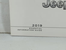 2019 Jeep Grand Cherokee Owners Manual Book Guide P/N:19WK-EIG-AA OEM Used Auto Parts