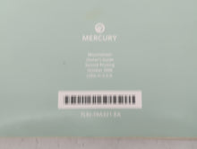 2006 Mercury Mountaineer Owners Manual Book Guide P/N:7L9J-19A321-EA OEM Used Auto Parts