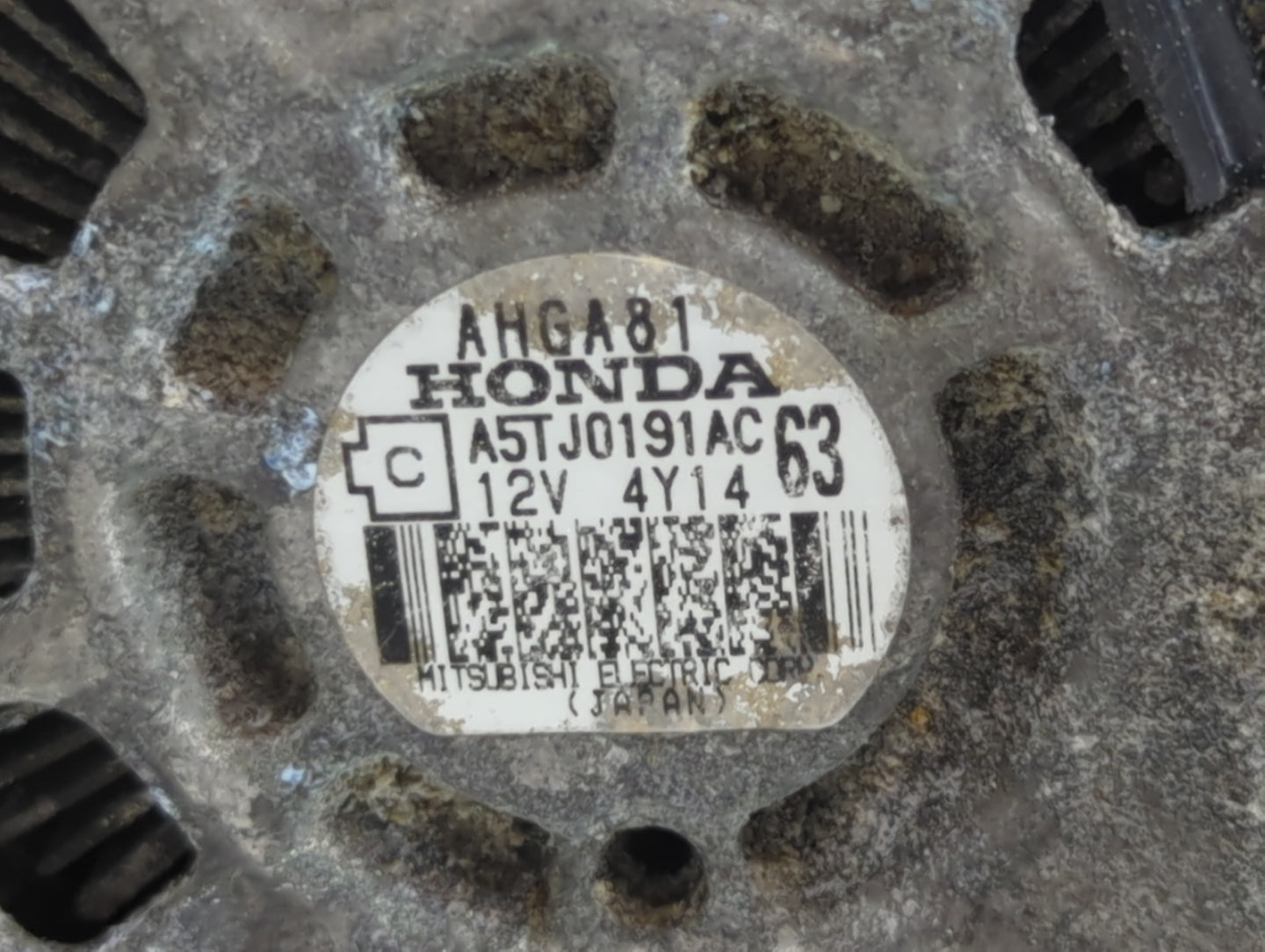 2012-2015 Honda Civic Alternator Replacement Generator Charging Assembly Engine OEM P/N:A5TJ0191AC Fits OEM Used Auto Parts - Oemusedautoparts1.com