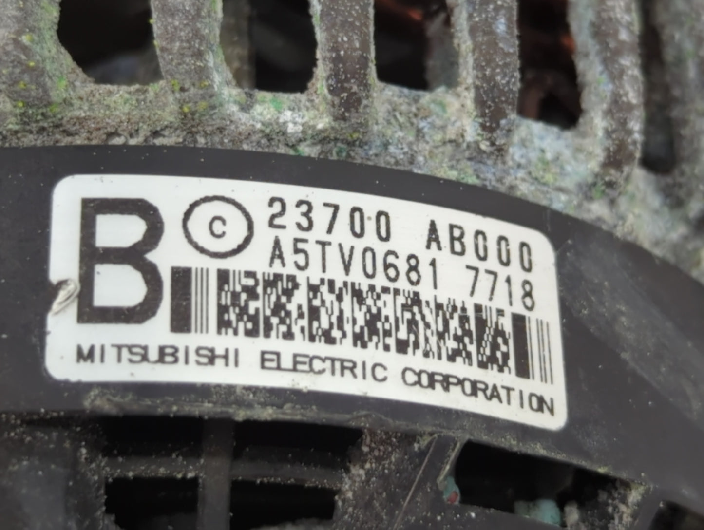 2017-2018 Subaru Forester Alternator Replacement Generator Charging Assembly Engine OEM P/N:23700-AB000 Fits Fits 2017 2018 OEM Used Auto Parts - Oemusedautoparts1.com