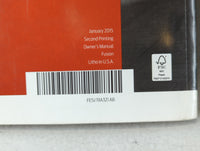 2015 Ford Fusion Owners Manual Book Guide P/N:FE5J 19A321 AB OEM Used Auto Parts - Oemusedautoparts1.com