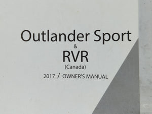 2017 Mitsubishi Outlander Sport Owners Manual Book Guide P/N:9290H291 OEM Used Auto Parts