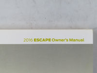 2016 Ford Escape Owners Manual Book Guide P/N:GJ5J19A321 AA OEM Used Auto Parts - Oemusedautoparts1.com