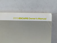 2015 Ford Escape Owners Manual Book Guide P/N:FJ5J19A321 AA OEM Used Auto Parts - Oemusedautoparts1.com