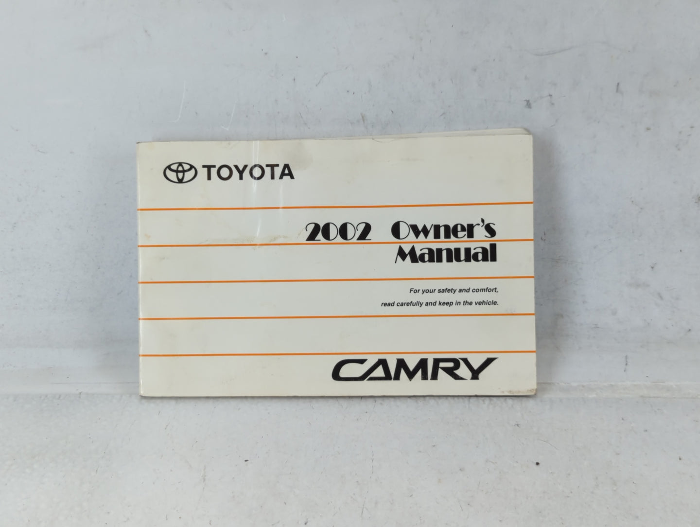 2002 Toyota Camry Owners Manual Book Guide P/N:01999-33544 OEM Used Auto Parts - Oemusedautoparts1.com