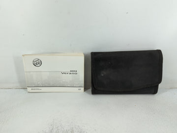 2012 Buick Verano Owners Manual Book Guide P/N:20916303 A OEM Used Auto Parts - Oemusedautoparts1.com