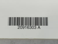 2012 Buick Verano Owners Manual Book Guide P/N:20916303 A OEM Used Auto Parts - Oemusedautoparts1.com