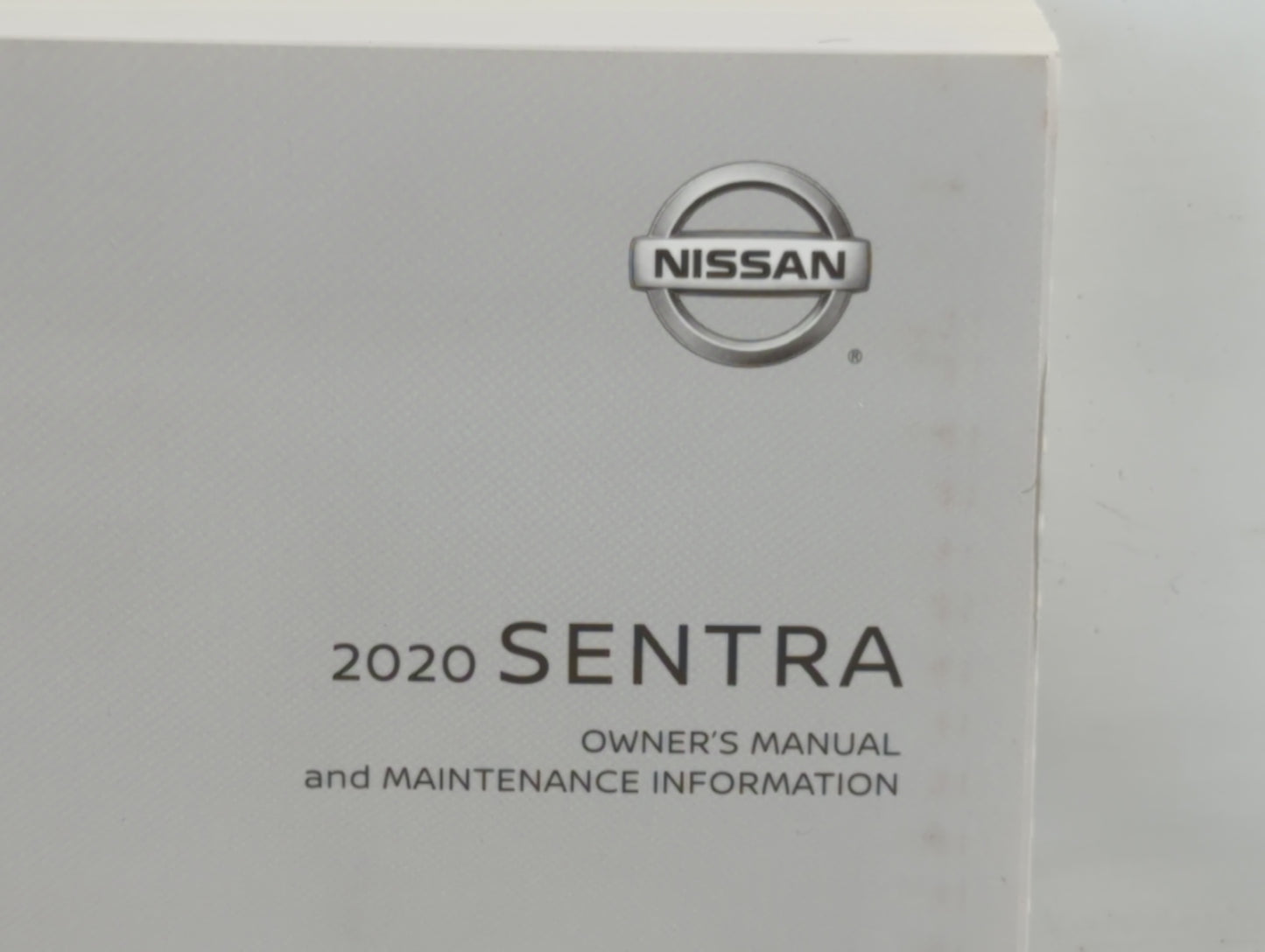 2020 Nissan Sentra Owners Manual Book Guide P/N:OM20EM 0B18U1 OEM Used Auto Parts - Oemusedautoparts1.com