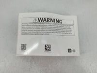 2018 Chevrolet Malibu Owners Manual Book Guide P/N:23378946 A OEM Used Auto Parts - Oemusedautoparts1.com