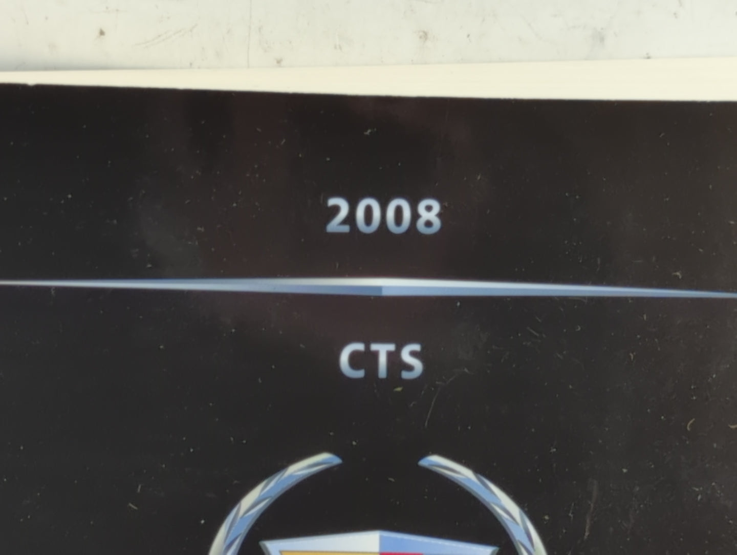 2008 Cadillac Cts Owners Manual Book Guide P/N:15864564 B OEM Used Auto Parts - Oemusedautoparts1.com