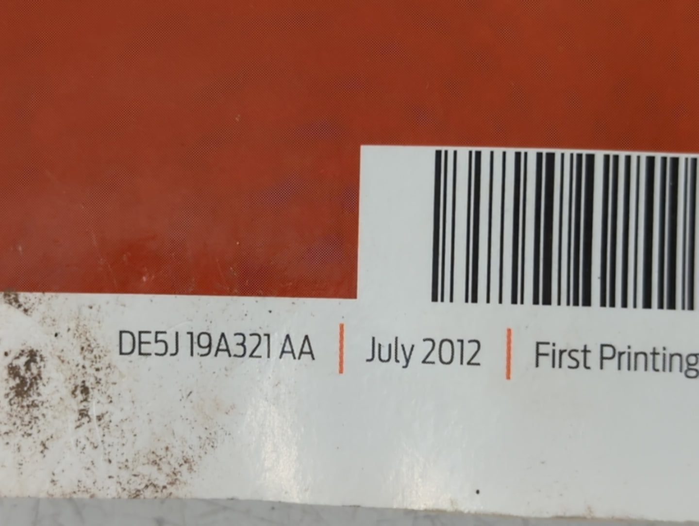 2013 Ford Fusion Owners Manual Book Guide P/N:DE5J19A321AA OEM Used Auto Parts - Oemusedautoparts1.com