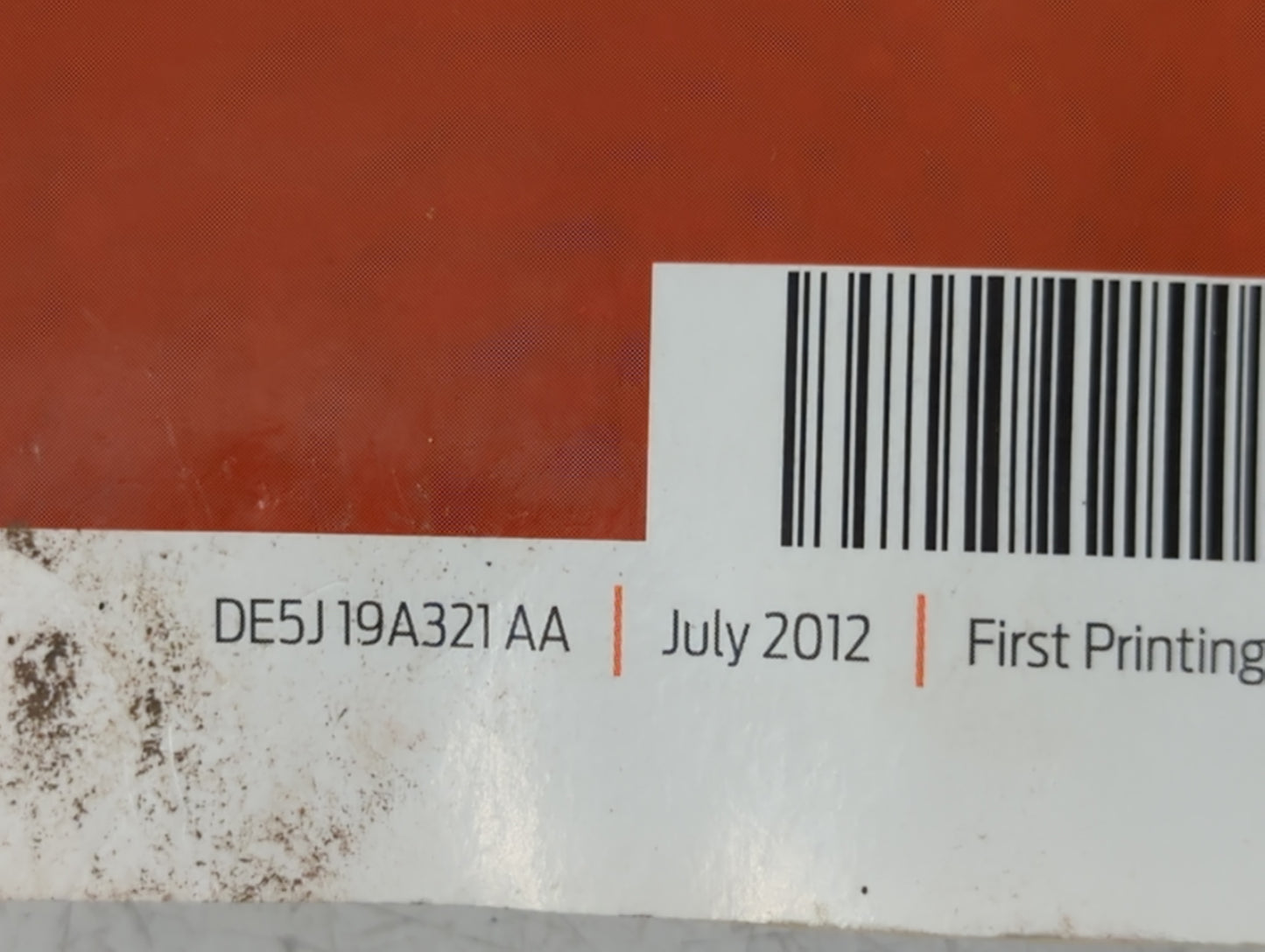 2013 Ford Fusion Owners Manual Book Guide P/N:DE5J19A321AA OEM Used Auto Parts - Oemusedautoparts1.com