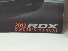 2012 Acura Rdx Owners Manual Book Guide P/N:00X31-STK-6500 31STK650 OEM Used Auto Parts