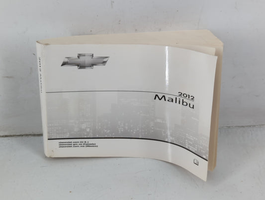 2012 Chevrolet Malibu Owners Manual Book Guide P/N:20912743 B OEM Used Auto Parts - Oemusedautoparts1.com